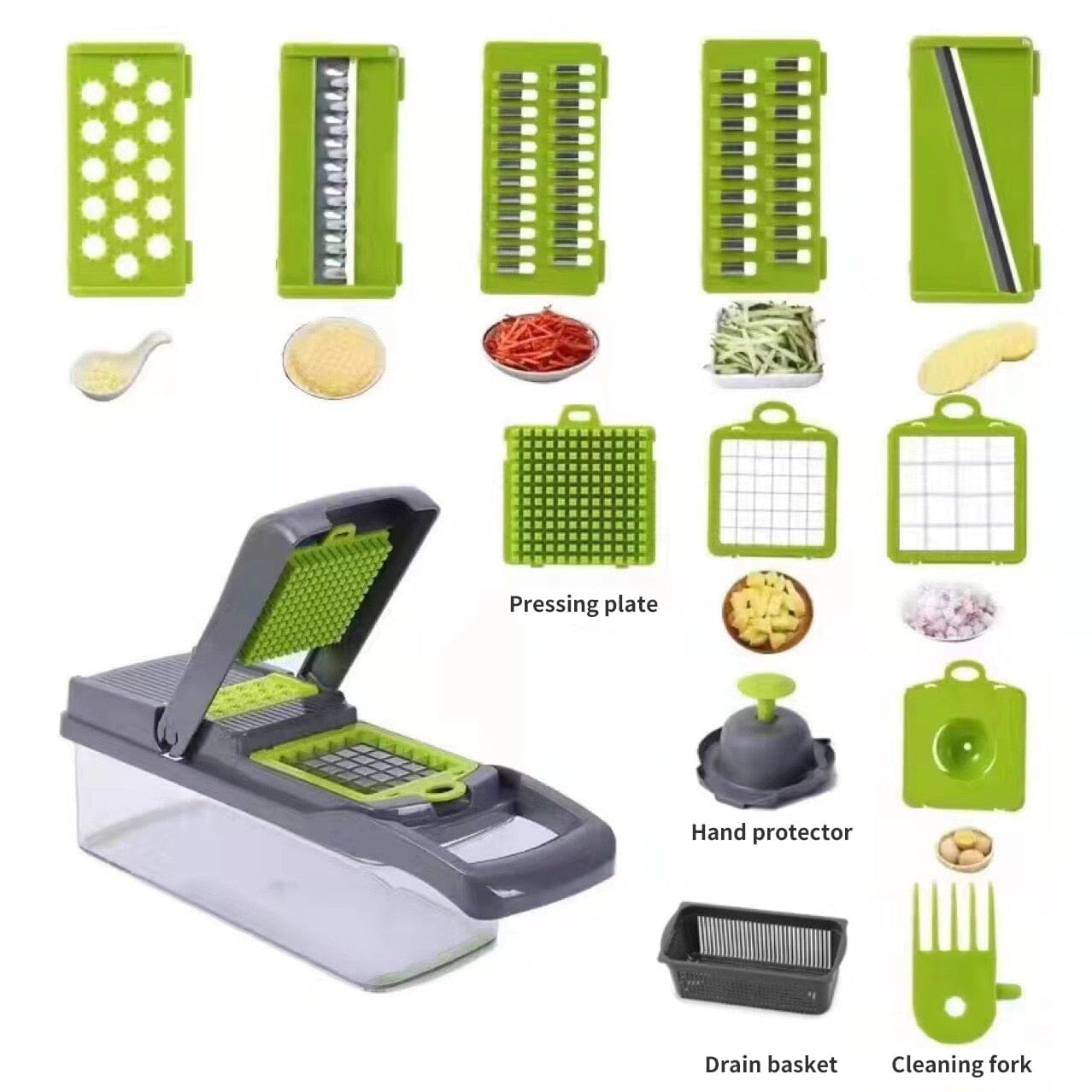 MandoSlicer™ | Mandoline 12 en 1 | Cuisine - INOVA CUISINE